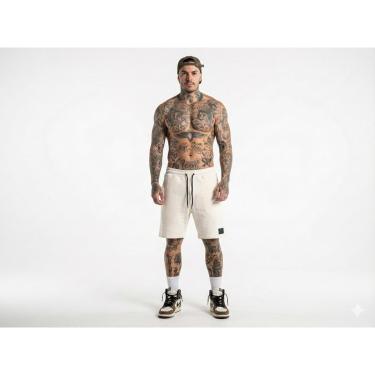 Imagem de Bermuda Yon Grife Moletinho Elastano Masculino-Masculino