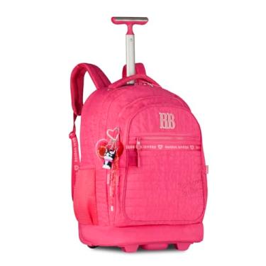 Imagem de Mochila Carrinho Rebecca Bonbon Bolsa Escolar com Chaveiros Rb27000 (Rosa)