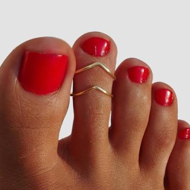 Imagem de 1 tornozeleira exclusiva e minimalista banhada a ouro com um design em forma de V, perfeita para uso diário ou encontros