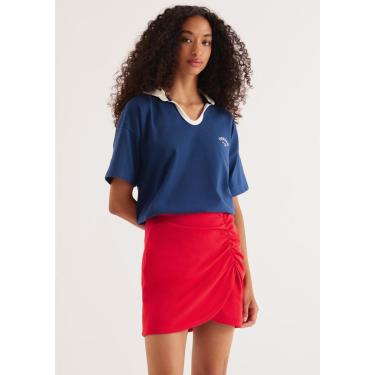 Imagem de Camisa Polo Feminina Oversized Em Malha Binada-Feminino