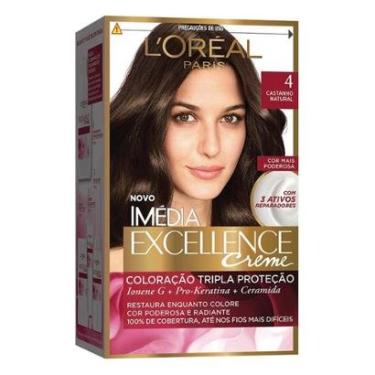 Imagem de Coloração Imédia Excellence L'Oréal Paris 4 Castanho Natural-Unissex