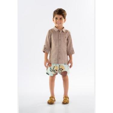 Imagem de Conjunto Infantil para Menino com Camisa e Short Up Baby-Masculino