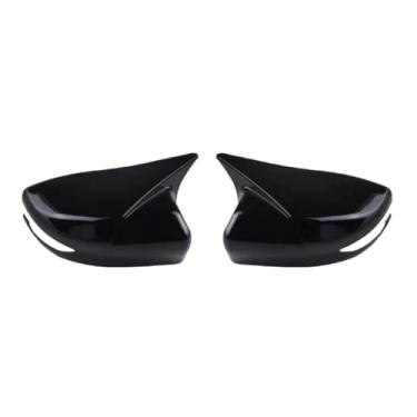 Imagem de Capa De Espelho Padrão De Fibra De Carbono Brilhante Preto Carro Retrovisor Lateral Tampa Asa Compatível Com Nissan Sylphy/Altima/Tiida 2012-2024(Gloss Black)