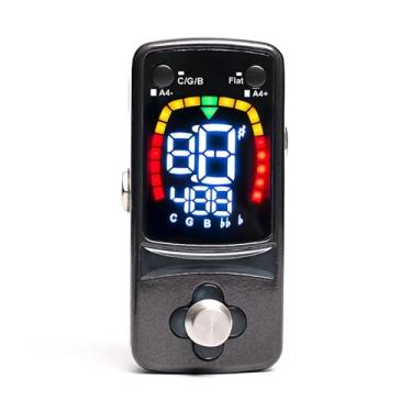 Imagem de Zhjvihx Afinador de Pedal de Guitarra, Pedal de Mini Efeitos Cromáticos True Bypass de Alta Impedância, Precisão de 0,5 Centavos Com Display LED e Fonte de Alimentação Tipo C 9V, para