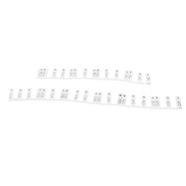 Imagem de Luocute Adesivos Removíveis para Teclas de Piano, Etiquetas Luminosas de Silicone para Notas de Teclado Com Capa contra Poeira, Protetor de Piano Reutilizável e Não Pegajoso para (BLACK)
