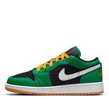 Imagem de Nike Tênis masculino Air Jordan 1 Low SE, Malaquita/vermelho fogo/preto táxi, 44