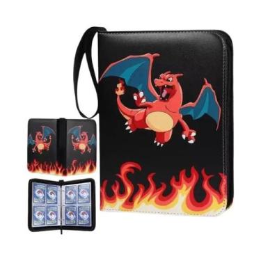 Imagem de Álbum Protetor De Cartas Pokémon Com 400 Bolsos, Capa Com Zíper Para C