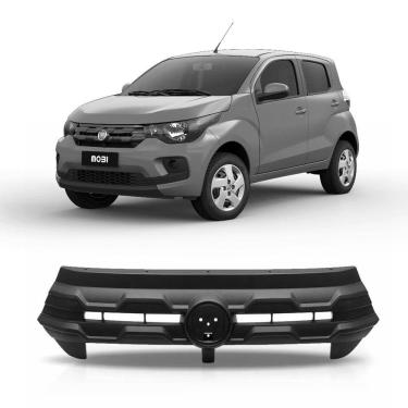 Imagem de Grade Dianteira Fiat Mobi 2014/2019 Preto Texturizada