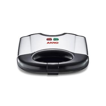 Imagem de Sanduicheira Grill Arno SACS Placa Antiaderente Pés Antiderrapantes Inox e Preto