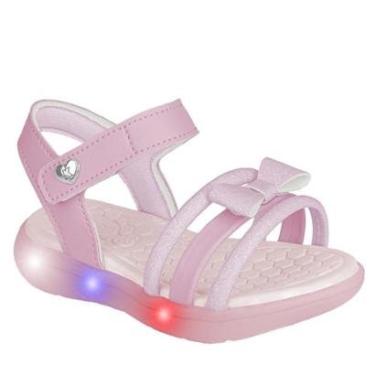 Imagem de SANDÁLIA INFANTIL MENINA LED BRILHO KIDY LIGHT ROSA-Feminino