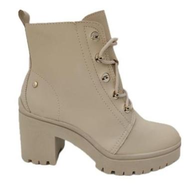 Imagem de Bota Ramarim Salto Grosso Tratorado Fecho Cadarço 2350122-Feminino