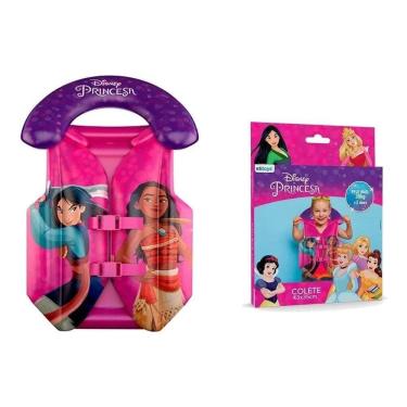 Imagem de Colete Infantil Boia Para Piscina Praia Inflavel Princesas