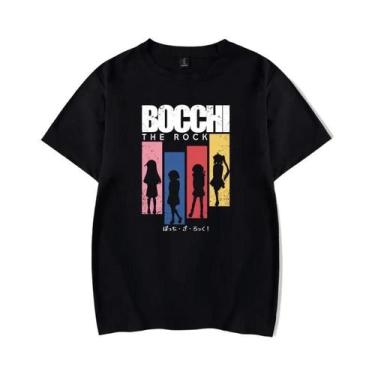 Imagem de Camiseta Masculina Bocchi the Rock Anime, Confortável, Com Estampa Hip