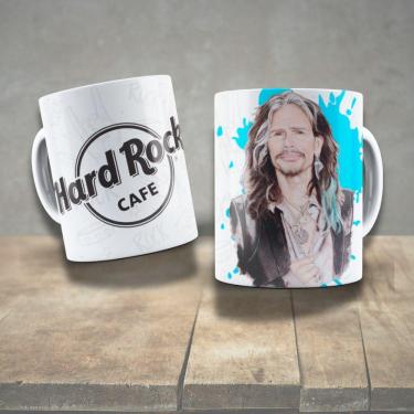 Imagem de Caneca De Porcelana 325ml Decorada ícones Da Música Steven Tyler