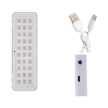 Imagem de Lanterna De Emergência Recarregável Dimmable Com 30 LEDs, Portátil Par