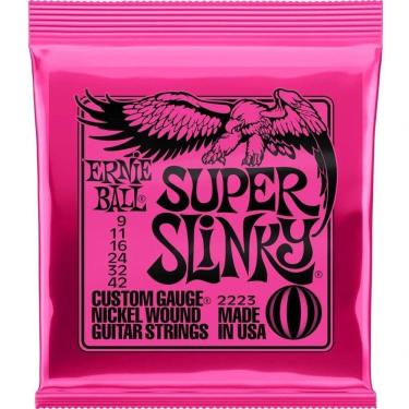 Imagem de Encordoamento 009"-042" P-guitarra Super Slink Niquel Ernie Ball P02223
