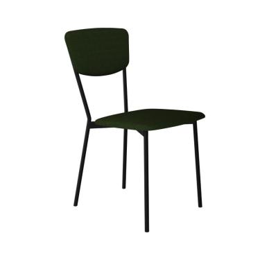 Imagem de Cadeira Vintage Retrô Fixa C-4 Pés 425 X505 X 830 Mm C-1 Un. Cy. Vd. Musgo Verde Musgo City