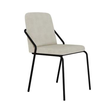 Imagem de Cadeira Bloom Fixa C-4 Pes S-braco 490x580x850 Mm Com 1 Un Boucle Vanilla Boucle Vanilla