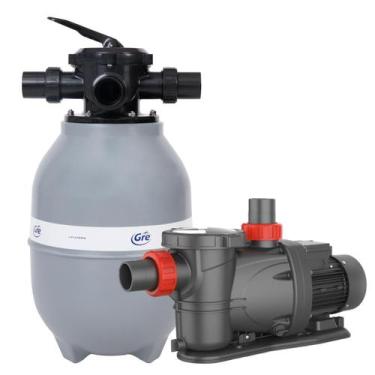 Imagem de Kit Bomba e Filtro para Piscina até 30.000L 1/3CV 220V - GRE