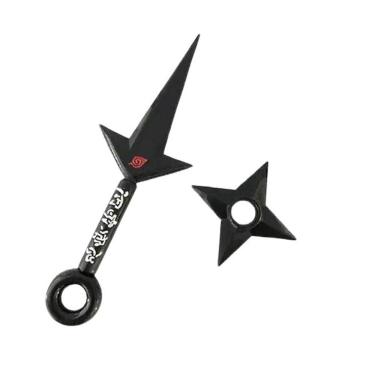 Imagem de Kit Naruto Shippuden Kunai Minato 23,5Cm + Shuriken 9Cm 9