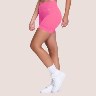 Imagem de Shorts Selene Sport Feminino Fitness De Academia Original, Pink, GG