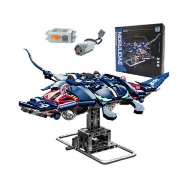 Imagem de Blocos De Montar De Animais Marinhos Com Luz E Motor: Tubarão-Baleia, 