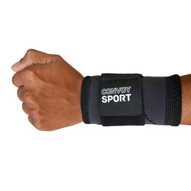 Imagem de Protetor Punho Ajustável Articulação Munhequeira Compressão-Unissex