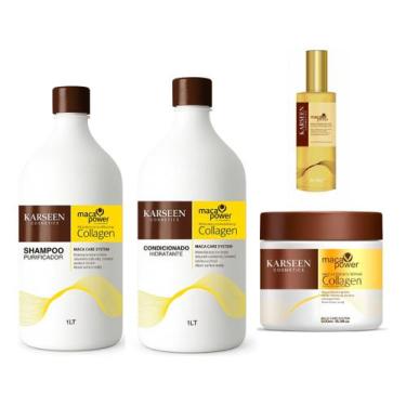 Imagem de Karseell Kit Completo Profissional  Shampoo Condicionador Máscara Óleo