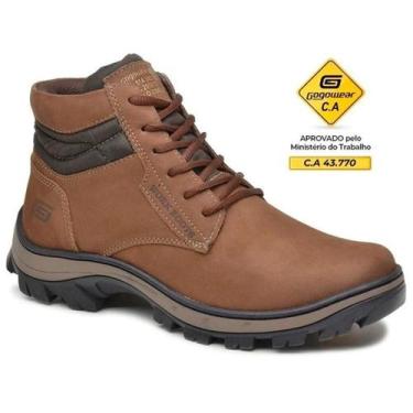 Imagem de Bota Segurança EPI CA Gogowear Couro ref Safe C.A 43.770, Cravo, 36