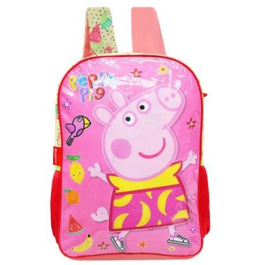Imagem de Mochila Peppa Pig Escolar Infantil Costas Desenho Meninas - Sestini