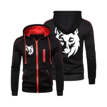 Imagem de Jaqueta Masculina De Moletom Com Capuz E Zíper, Estampa Divertida De L