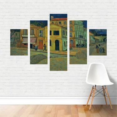 Imagem de Quadro Artístico A Casa Amarela Vincent Van Gogh Canvas