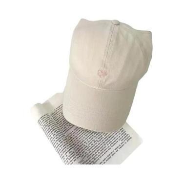 Imagem de Boné de beisebol bordado de amor fofo para meninas, elegante e versáti