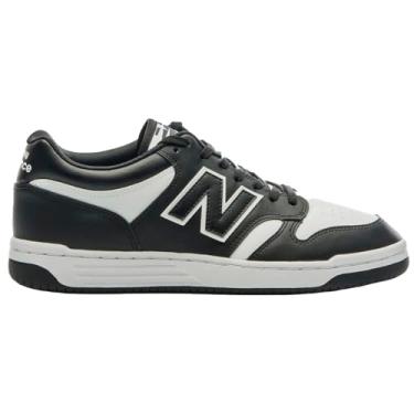 Imagem de New Balance Tênis 480 Low, Masculino, Preto/Branco, 43