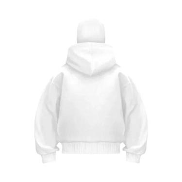 Imagem de Moletom Unissex Com Capuz Duplo Balaclava Y2K Gótico Harajuku, Suéter 