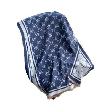 Imagem de Elegante Xale De Imitação De Cashmere Com Padrão Jacquard, Cachecol Qu