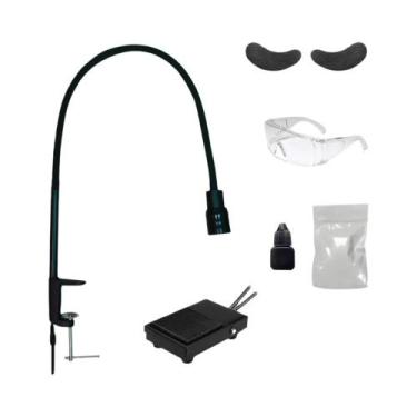 Imagem de Lâmpada De Cura UV LED Roxa Ajustável De 10W Para Extensão De Cílios, 