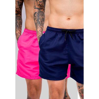 Imagem de Kit 2 Bermuda Masculina Tactel Tectel Praia Short Leve Secagem Rápida Academia Treino com Bolsos-Masculino