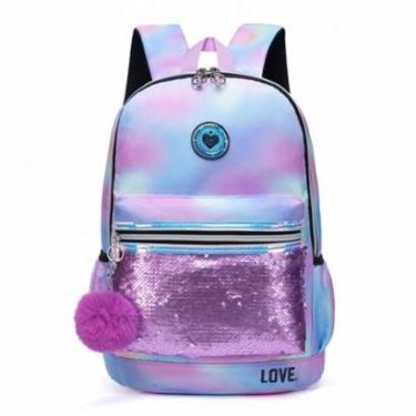 Imagem de Mochila Feminina Polo One Escolar Colorida Bolsa Reforçada 19 Litros-Feminino