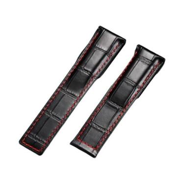 Imagem de Pulseira De Relógio Masculina Em Couro Legítimo 20mm 22mm 24mm Com Fec