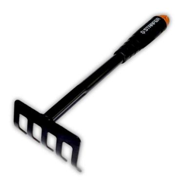 Imagem de Ancinho 5 Dentes em Aço Cabo Plástico Jardinagem STARFER