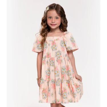 Imagem de Vestido Infantil Estampado Trick Nick Rosa-Feminino