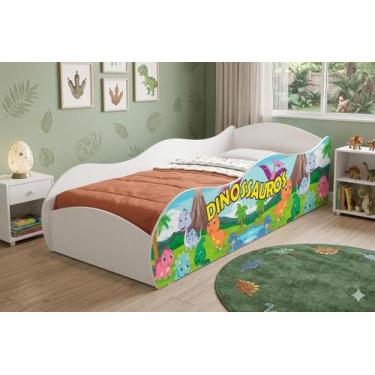 Imagem de Cama Quarto Infantil Carro com Colchão - DULLAR Móveis, Dinossauro