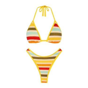 Imagem de Biquíni, fato de banho, seamoly Halter, duas peças, roupa de banho fem