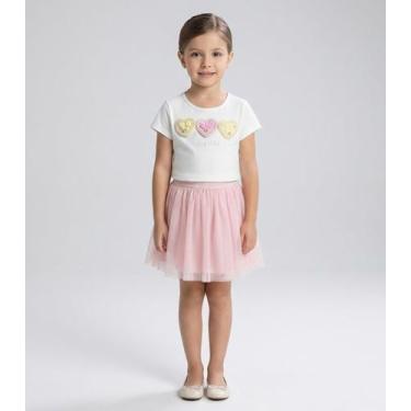 Imagem de Blusa Infantil Manga Curta Trick Nick Bege, 8, Bege