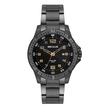 Imagem de Relógio Seculus Masculino Ref: 44207gpsvpa4 Casual Black