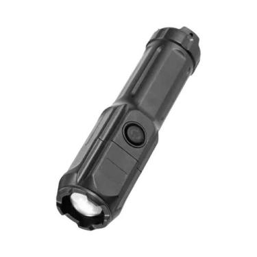 Imagem de Lanterna Tática Recarregável Com Zoom Telescópico LED 4 Modos À Prova 