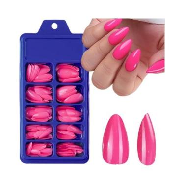Imagem de Unhas Postiças Francesas De 9 Cores, 120 Peças, Curtas, Quadradas, Bri
