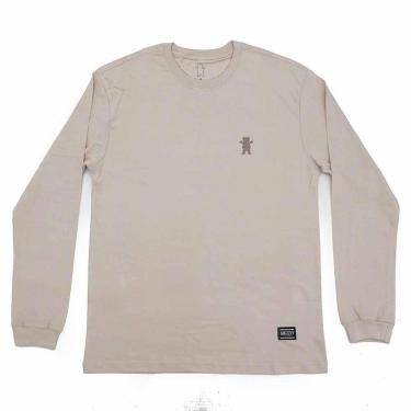 Imagem de Camiseta Manga Longa Grizzly Mini OG Bear - Areia-Masculino