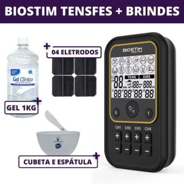 Imagem de Biostim Tens/Fes Bioset - Eletroestimulador Portátil 4 Canais